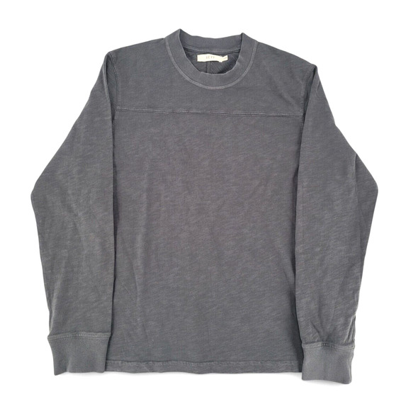 AE77 American Eagle Mens Medium Long Sleeve Crew Neck Shirt Gray Vintage Casual‎ - Picture 1 of 5